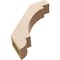 Ekena Millwork 3-inch W x 14-inch D x 14-inch H Aspen Rough Cedar Woodgrain TimberThane Knee Brace, Primed BRCUR03X14X14ASPRCPR - alternate 3
